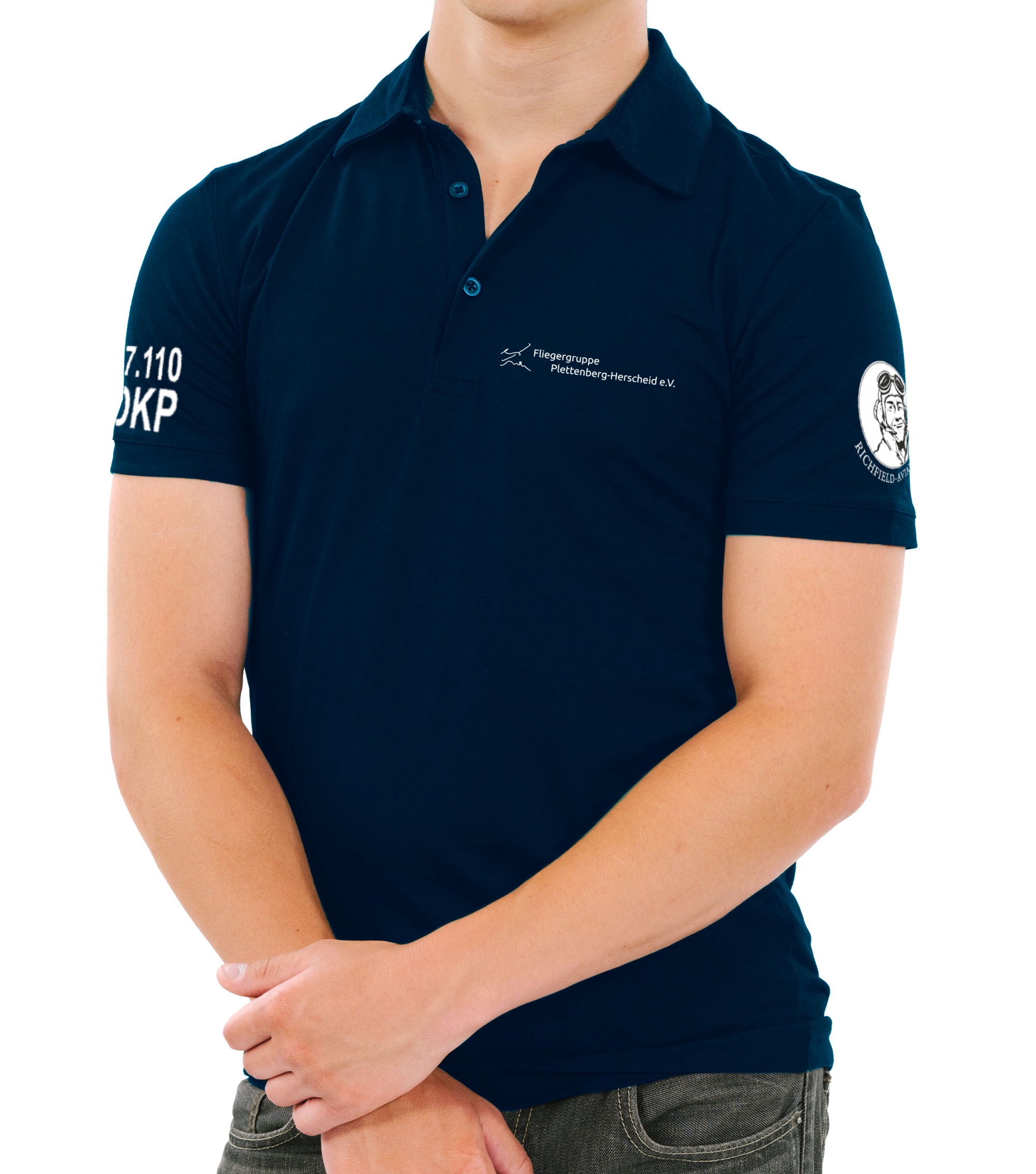 Herren Polo-Shirt Fliegergruppe Plettenberg-Herscheid e.V.