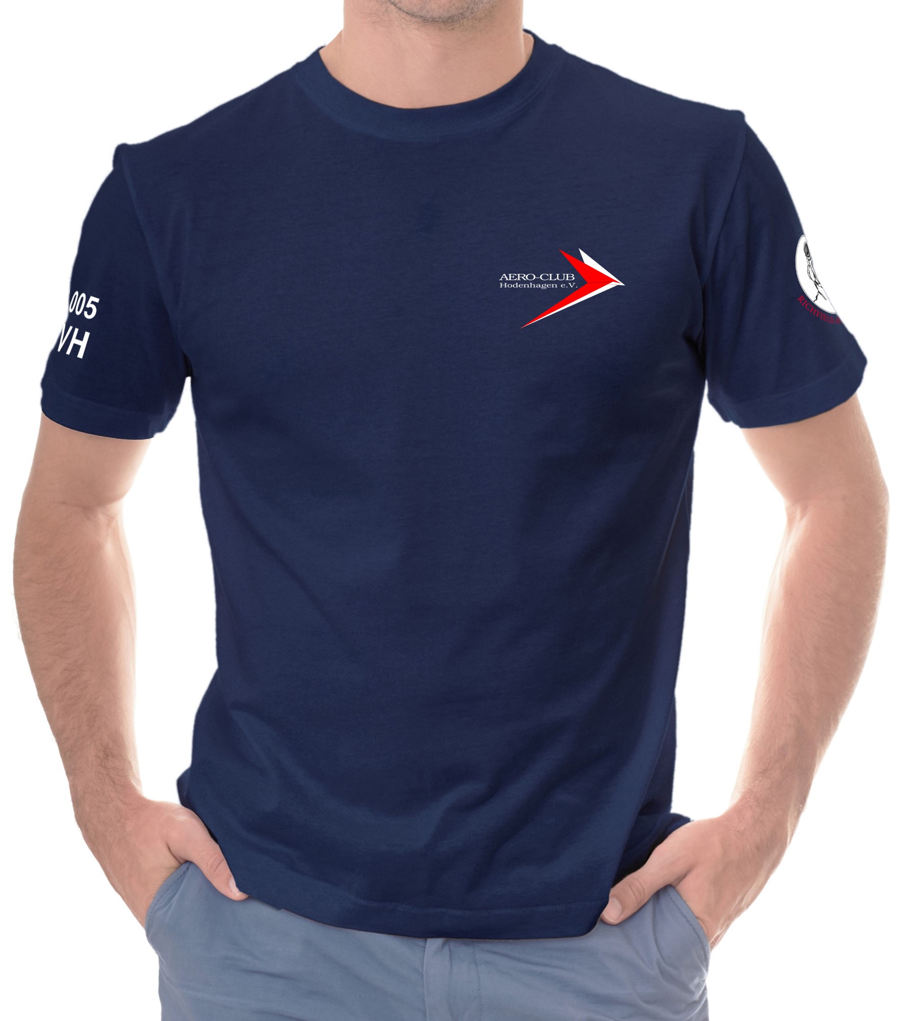 men-t-shirt-EDVH-navy-01 Herren T-Shirt AERO-CLUB Hodenhagen e.V.
