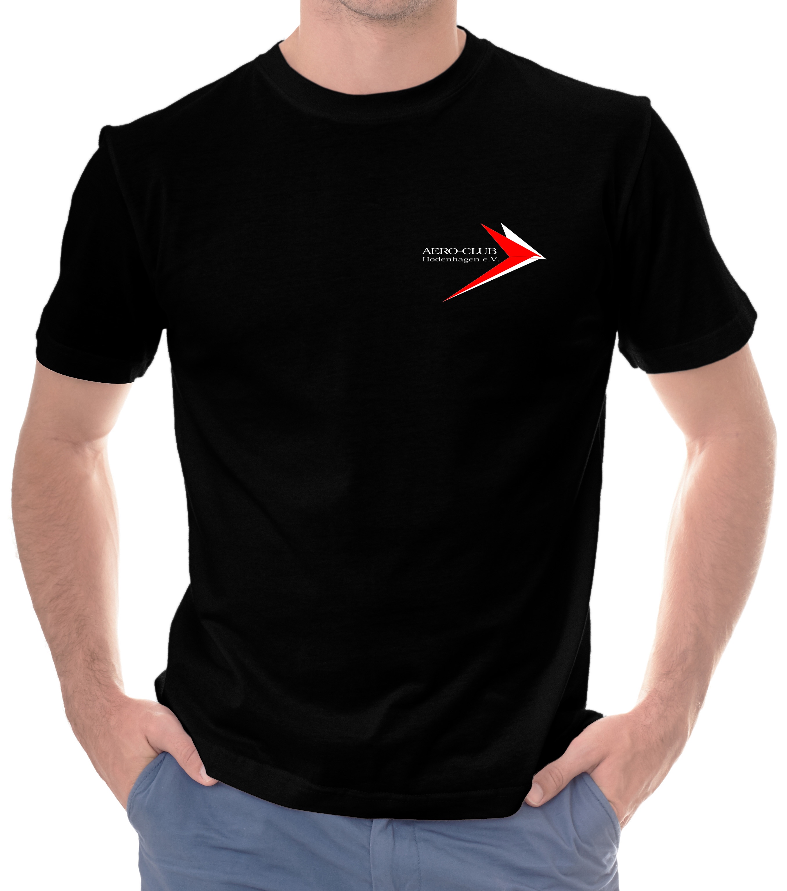 EDVH-BASIC-man-t-shirt-black-01 Herren BASIC-T-Shirt AERO-Club Hodenhagen e.V.