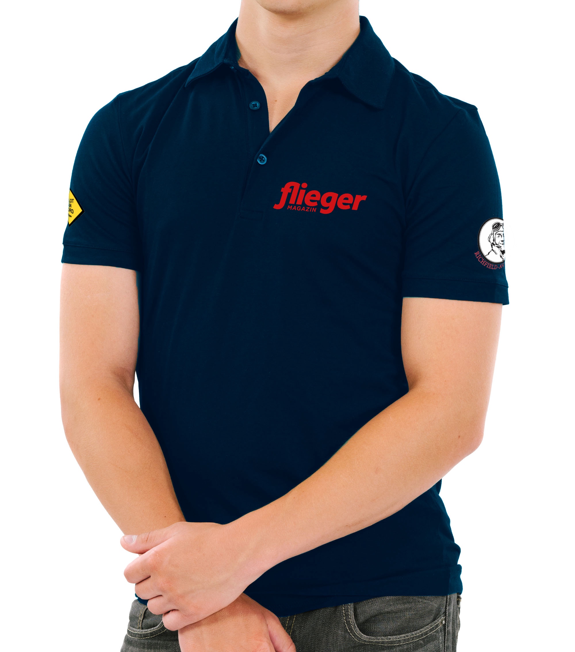 Herren Polo-Shirt fliegermagazin