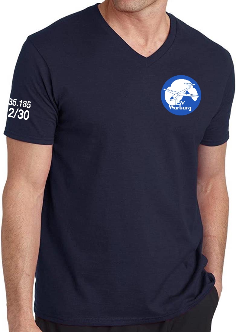 LSV-Warburg-man-t-shirt-navy-01 Herren T-Shirt V-Ausschnitt LSV Warburg e.V.