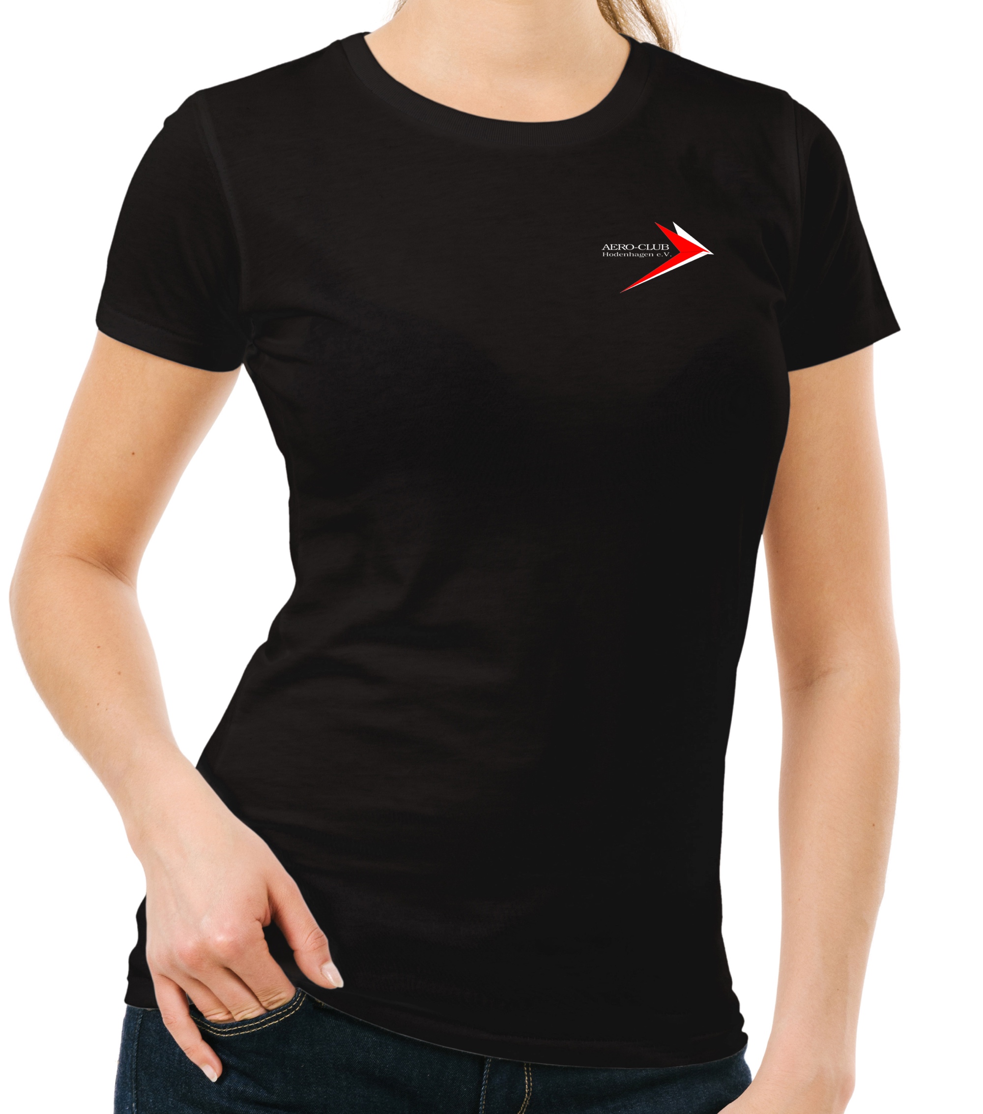 EDVH-BASIC-lady-t-shirt-black-01 Damen BASIC-T-Shirt AERO-Club Hodenhagen e.V.