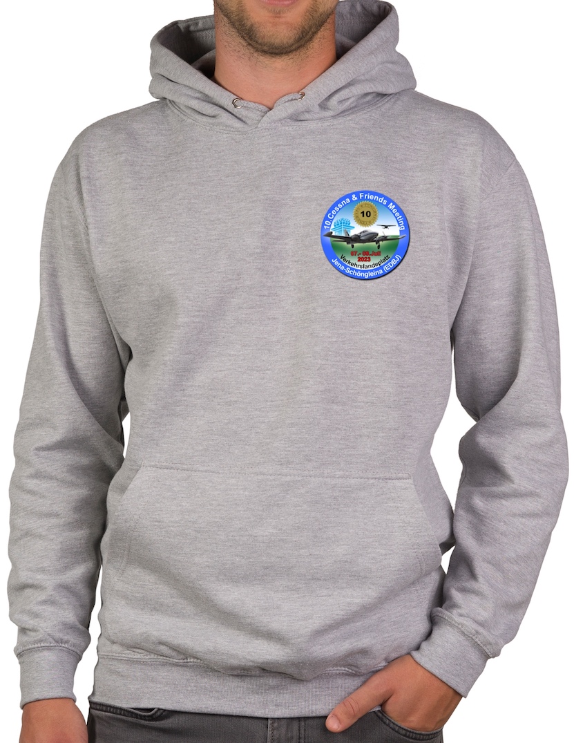 EDBJ-cessna-23-hoodie-grey-01 Hoodie EDBJ Cessna Treffen