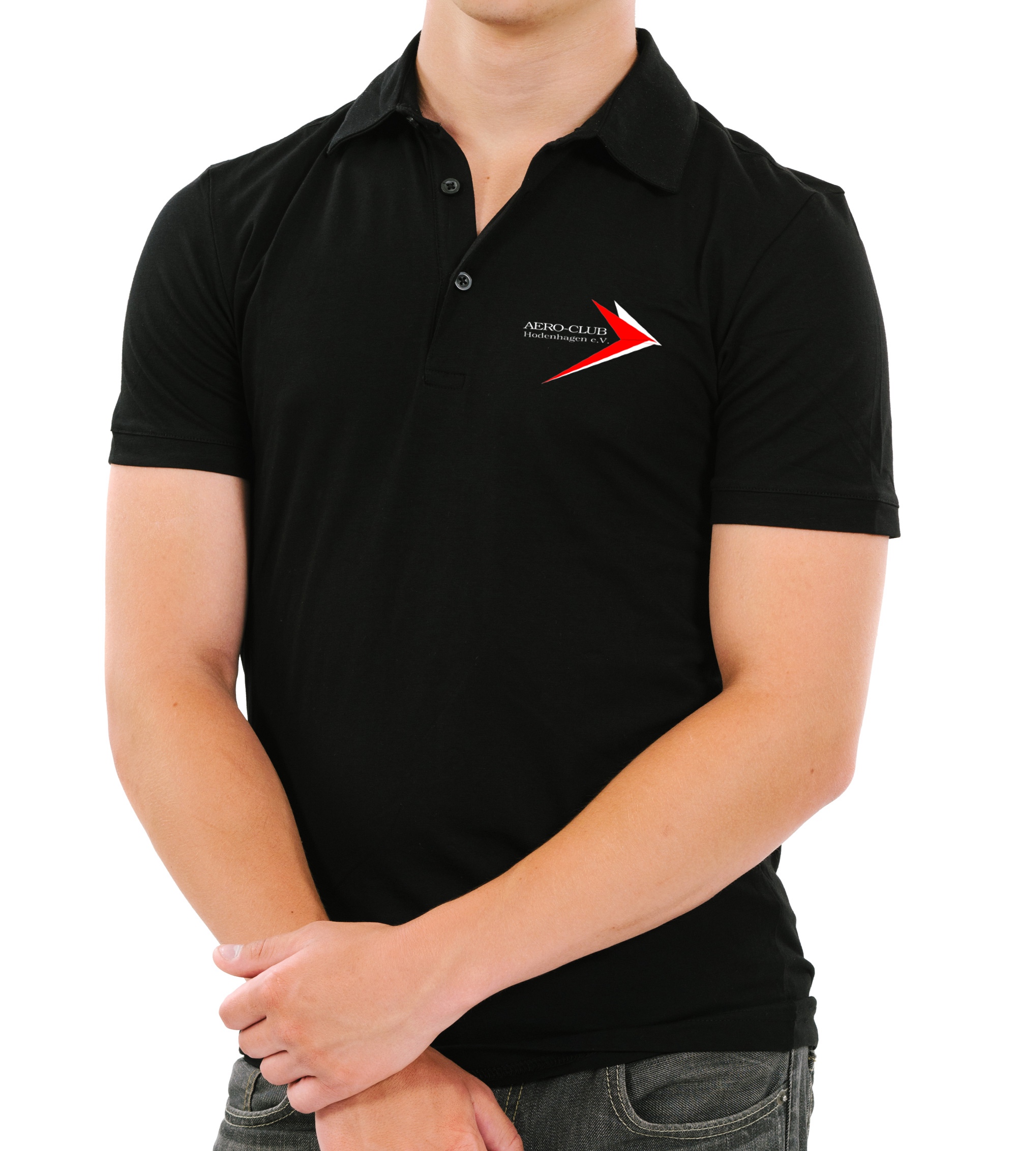EDVH-BASIC-man-polo-black-01 Herren BASIC-Polo-Shirt AERO-Club Hodenhagen e.V.