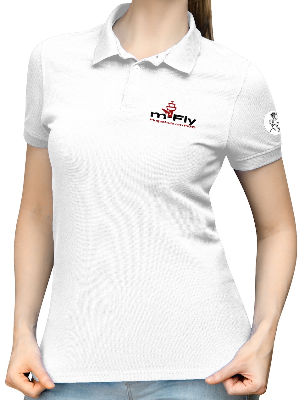 m-Fly-lady-polo-white-01 Damen Polo-Shirt m-Fly