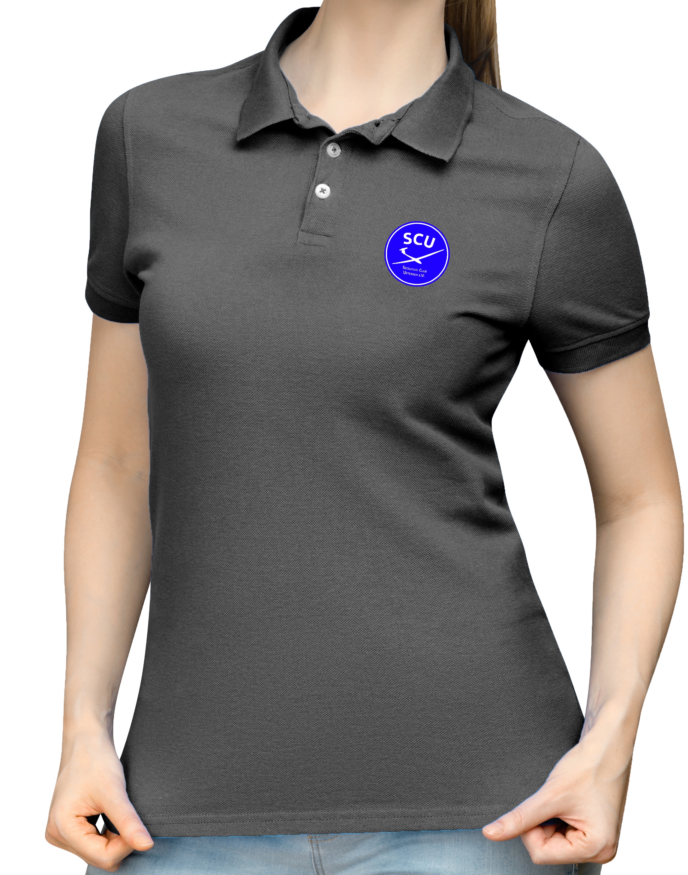 EDHE-SCU-BASIC-lady-polo-grey-01 Damen BASIC-Polo-Shirt SC Uetersen e.V.