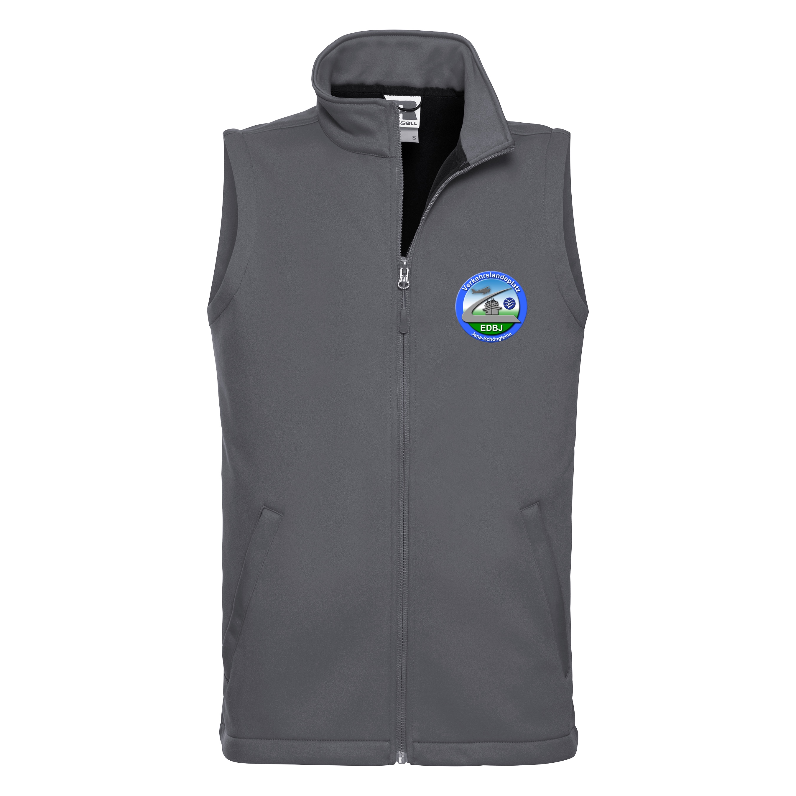 EDBJ-airport-softshell-weste-grey-01 Softshell Weste EDBJ Airport-Shop