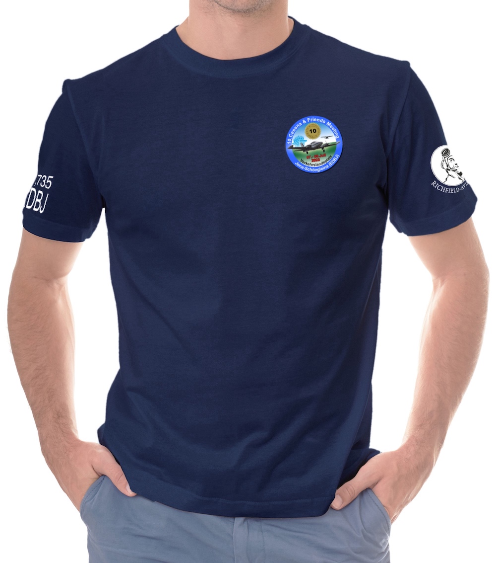 EDBJ-cessna-23-man-t-shirt-navy-01 Herren T-Shirt EDBJ Cessna Treffen